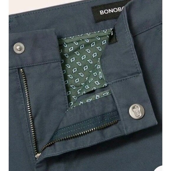 Bonobos Stretch Washed Chino Pants-Blue 40x30 New Casual Preppy Neutral- Skinny - Picture 6 of 11